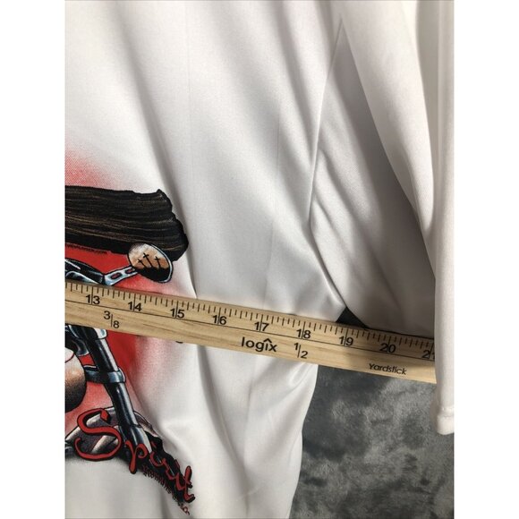 C2 Sport Men’s T-Shirt Driven By The Spirit White Cross Biker Shirt Size Adult L - Picture 4 of 8